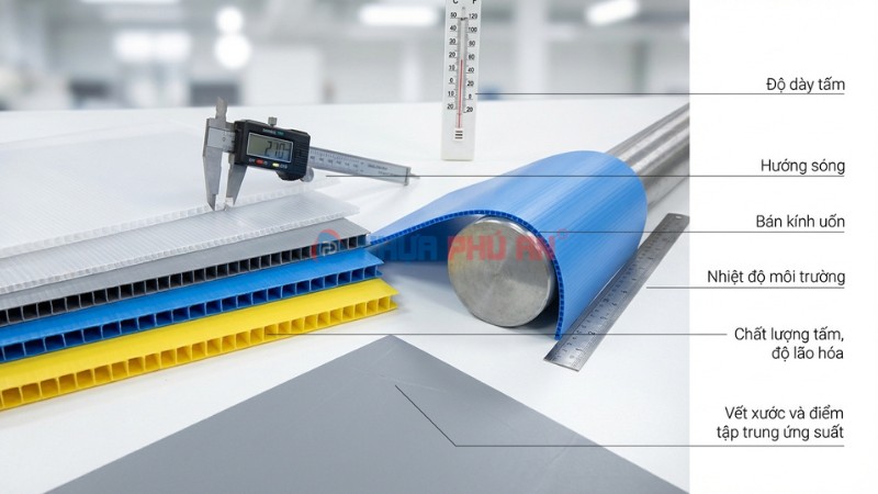 Các yếu tố quyết định Danpla có rạn nứt khi uốn