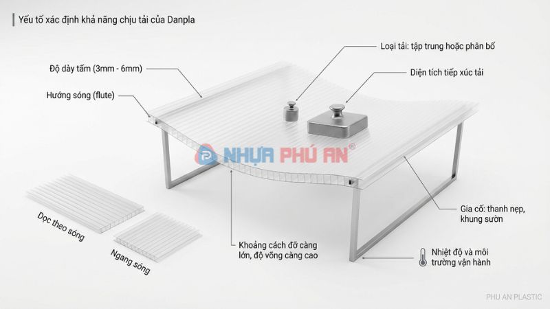 Yếu tố quyết định khả năng chịu tải của Danpla