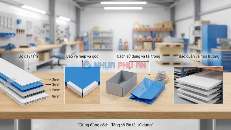 Yếu tố quyết định số lần tái sử dụng của nhựa danpla