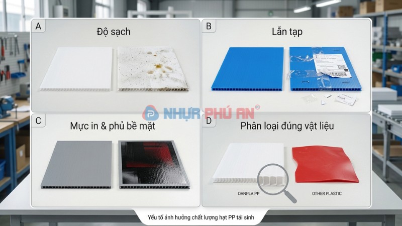 Yếu tố quyết định tái chế danpla hiệu quả