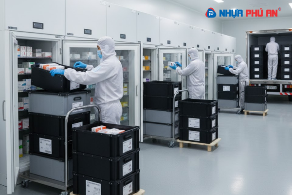 Thùng nhựa Danpla cho ngành dược phẩm lạnh – Giải pháp tối ưu hóa quy trình