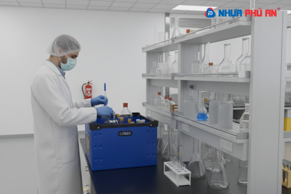 Thùng nhựa Danpla cho ngành hóa chất – Giải pháp tối ưu hóa quy trình