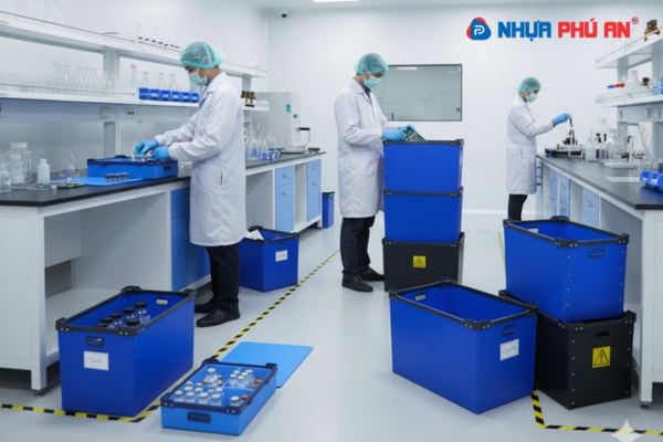 Thùng nhựa Danpla cho ngành thiết bị y tế – Giải pháp tối ưu hóa quy trình