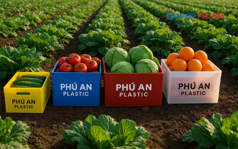 Ứng dụng tấm nhựa, thùng nhựa Danpla trong nông nghiệp hiện đại