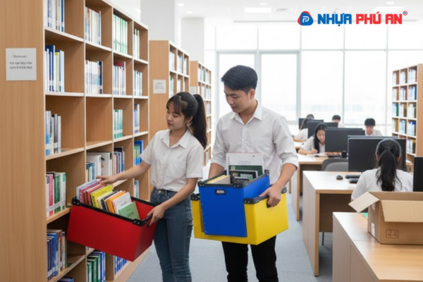 Thùng nhựa Danpla cho trường đại học – Giải pháp tối ưu hóa quy trình