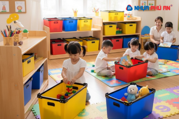 Thùng nhựa Danpla cho trường mầm non – Giải pháp tối ưu hóa quy trình