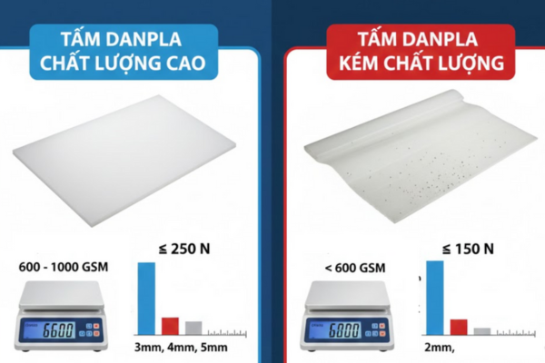 Cách nhận biết tấm nhựa Danpla chính hãng và hàng kém chất lượng