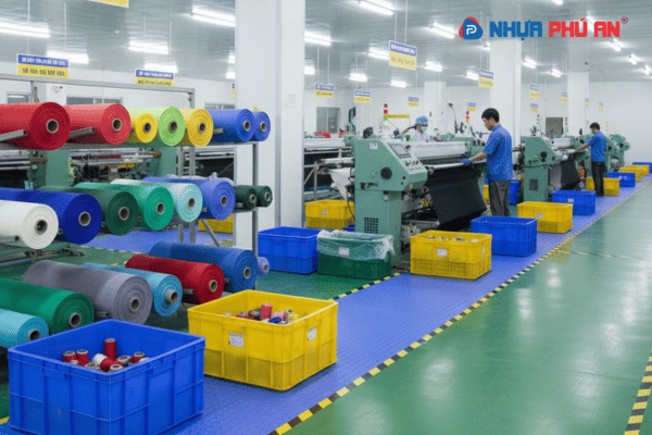 Tấm nhựa Danpla ứng dụng trong dệt công nghiệp - Tiện lợi và tiết kiệm chi phí