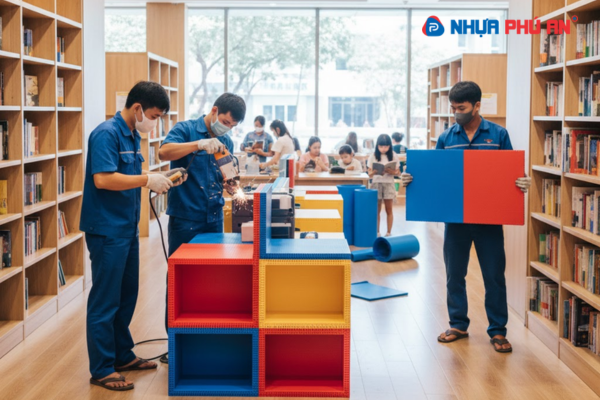 Tấm nhựa Danpla ứng dụng trong nhà sách - Tiện lợi và tiết kiệm chi phí