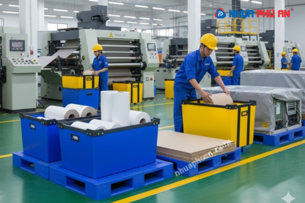 Thùng nhựa Danpla cho ngành nhà máy giấy - Giải pháp tối ưu hóa quy trình