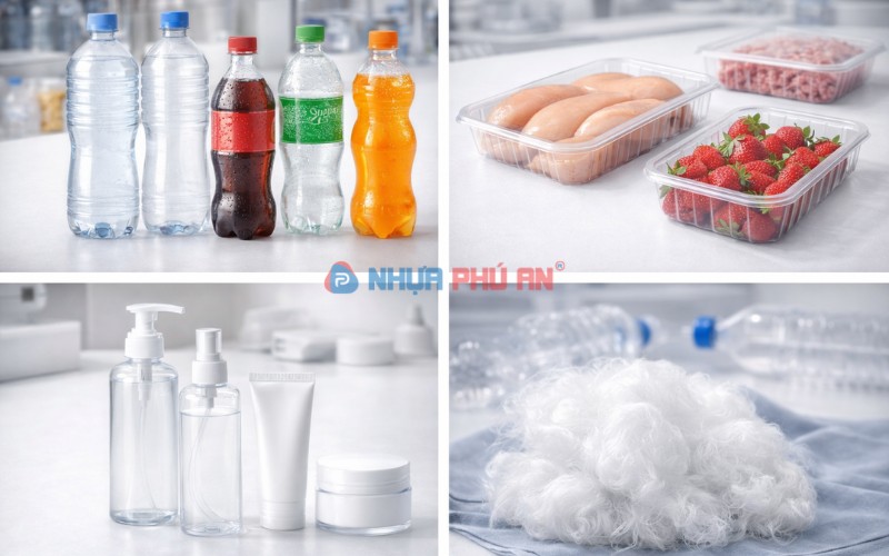 Ứng dụng thực tế của nhựa PET