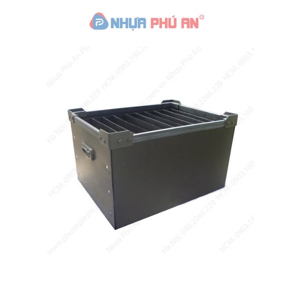Thùng nhựa danpla chống tĩnh điện có vách ngăn