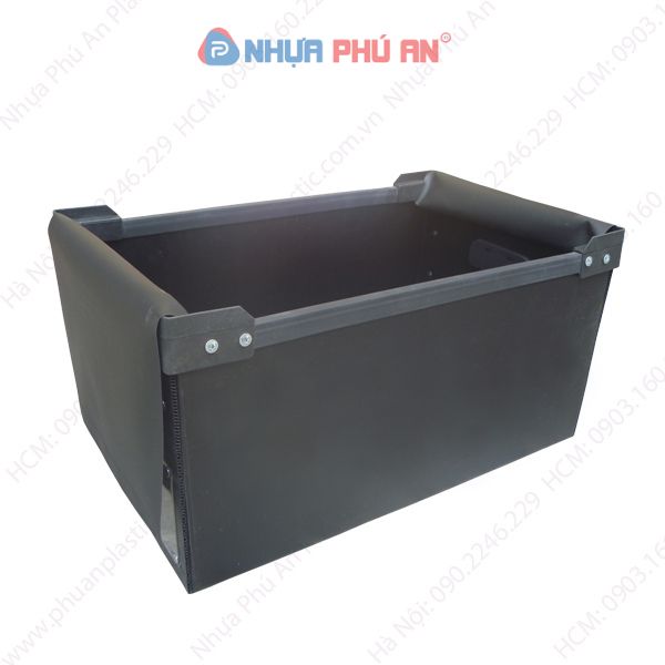 Thùng nhựa Danpla chống tĩnh điện nắp vải