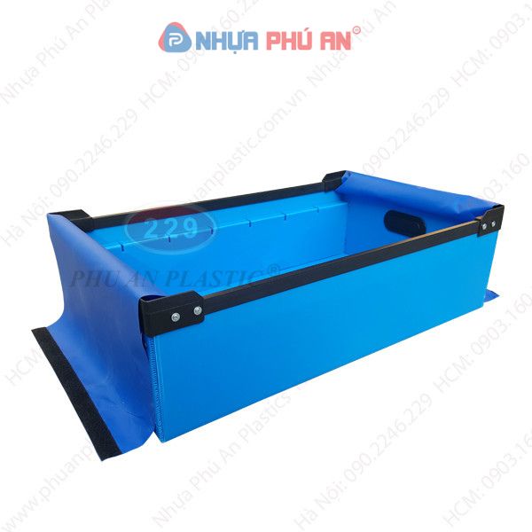 Thùng nhựa danpla thường nắp vải PAT mã 15