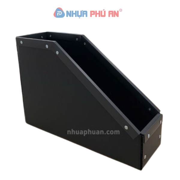 Thùng nhựa danpla 1 lớp vát có nẹp cố định bằng đinh tán