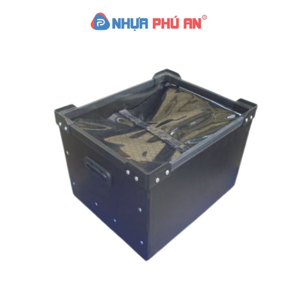 Thùng nhựa danpla chống tĩnh điện có nắp