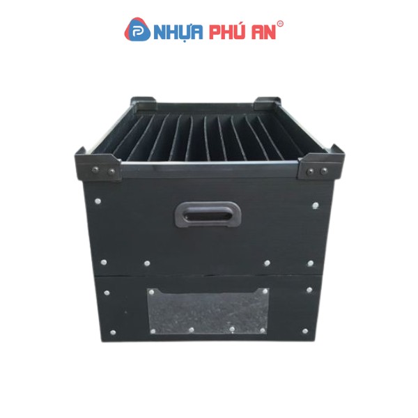 Thùng nhựa danpla chống tĩnh điện có vách ngăn 10^4