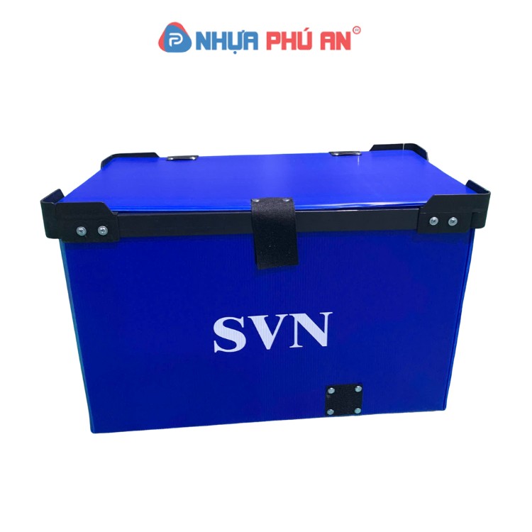 Thùng nhựa Danpla gập góc xoay có nắp