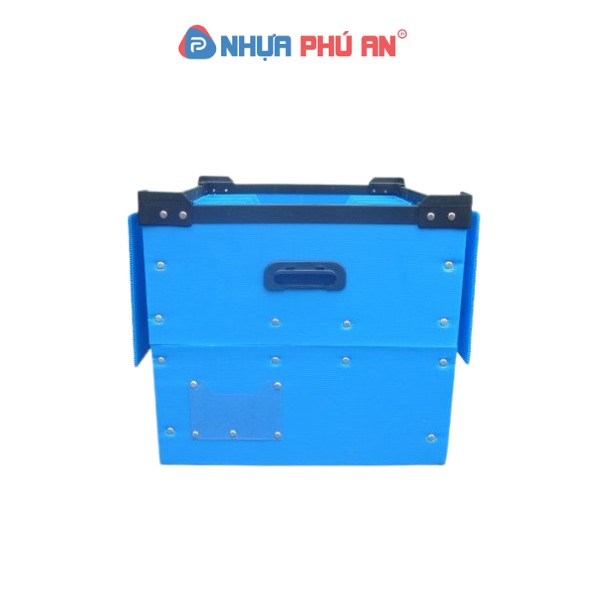 Thùng nhựa danpla xanh dương có vách PAV 08